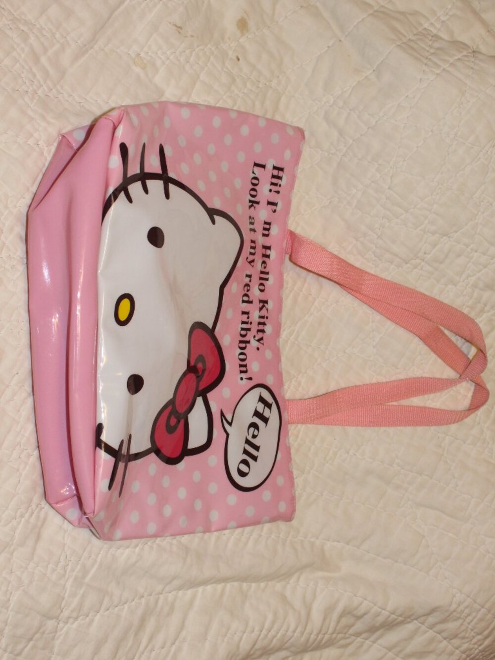 Big Hello kitty pink plastic bag